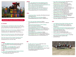 Maryland's Premier 2018 Horse Events