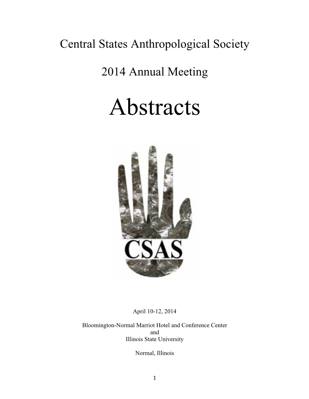 CSAS 2014 Absracts