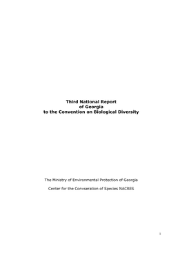 CBD Third National Report