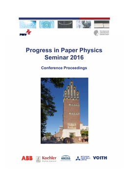 Progress in Paper Physics Seminar 2016