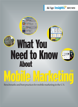 Benchmarks and Best Practices for Mobile Marketing in the U.S