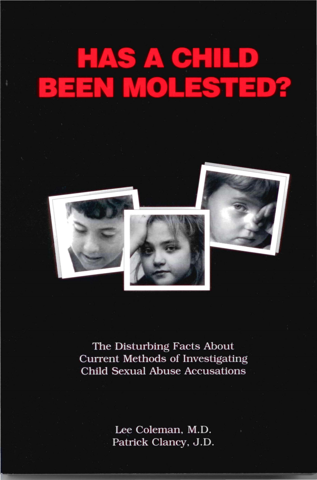 Book – “Has a Child Been Molested?”