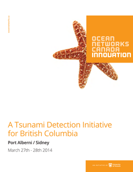 A Tsunami Detection Initiative for British Columbia