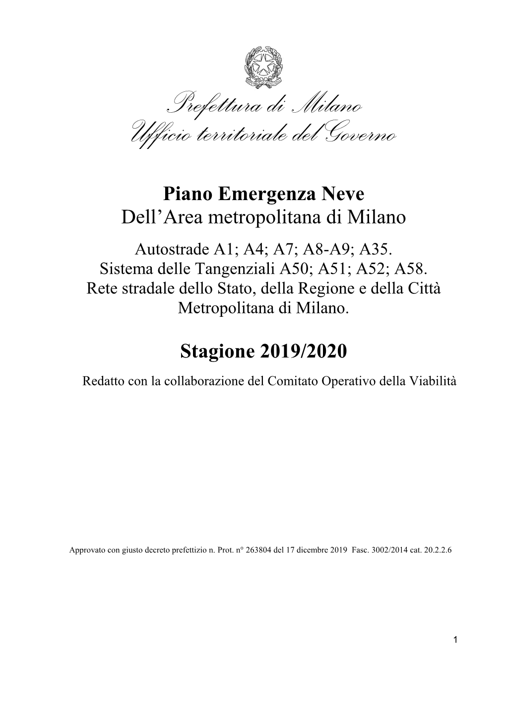 Prefettura Di Milano Ufficio Territoriale Del Governo