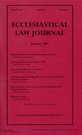 ELJ Volume 6 Issue 28 Cover and Front Matter