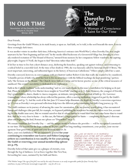 IN OUR TIME the Dorothy Day Guild