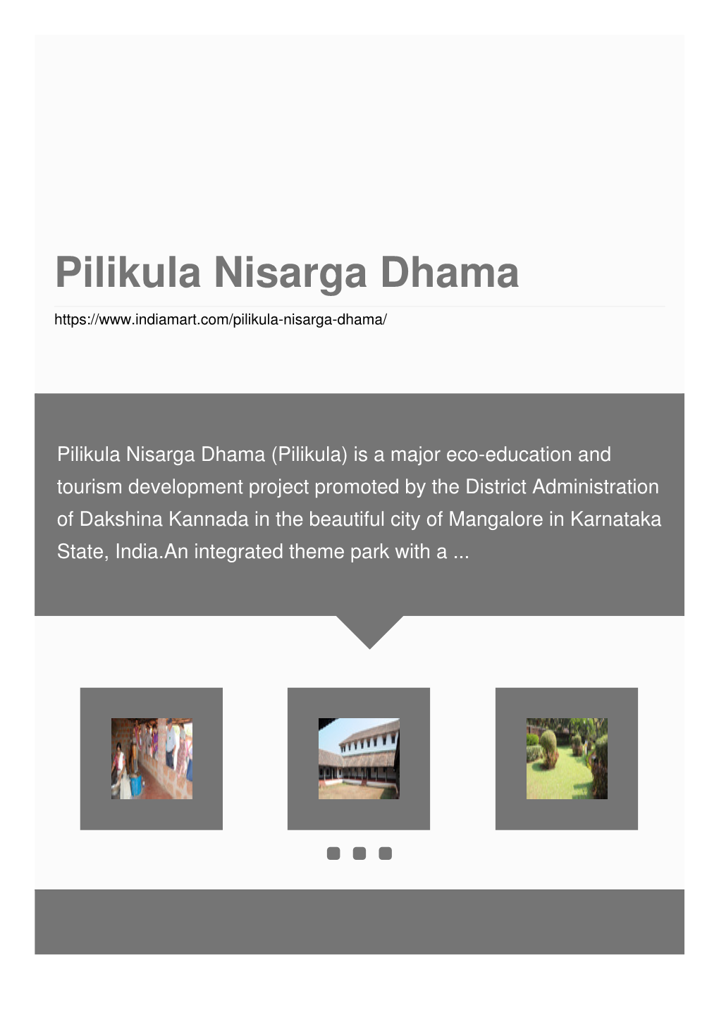 Pilikula Nisarga Dhama