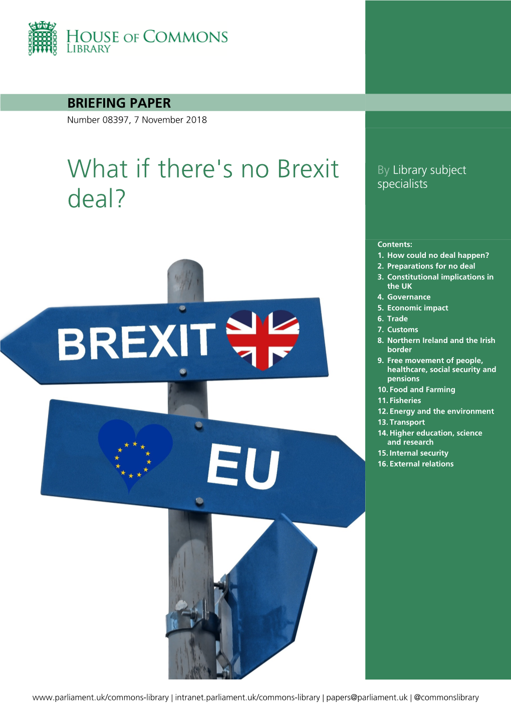 What If There's No Brexit Deal?