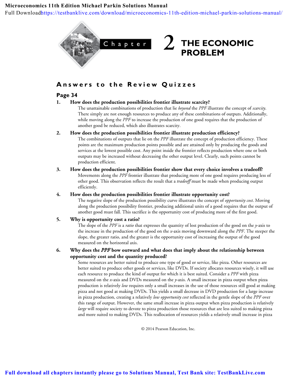 Microeconomics 11Th Edition Michael Parkin Solutions Manual