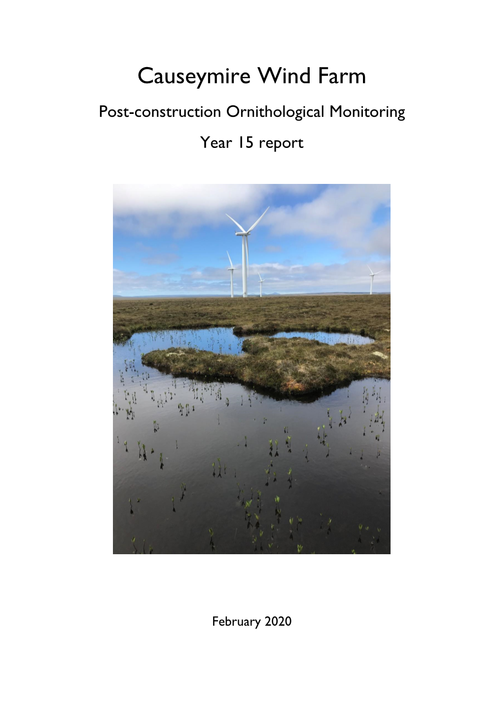 Causeymire Wind Farm Post-Construction Ornithological Monitoring Year 15 Report