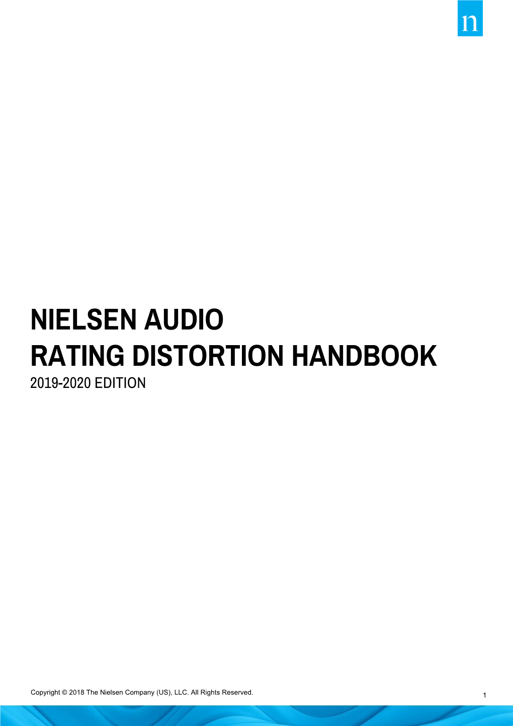 Nielsen Audio Rating Distortion Handbook 2019-2020 Edition