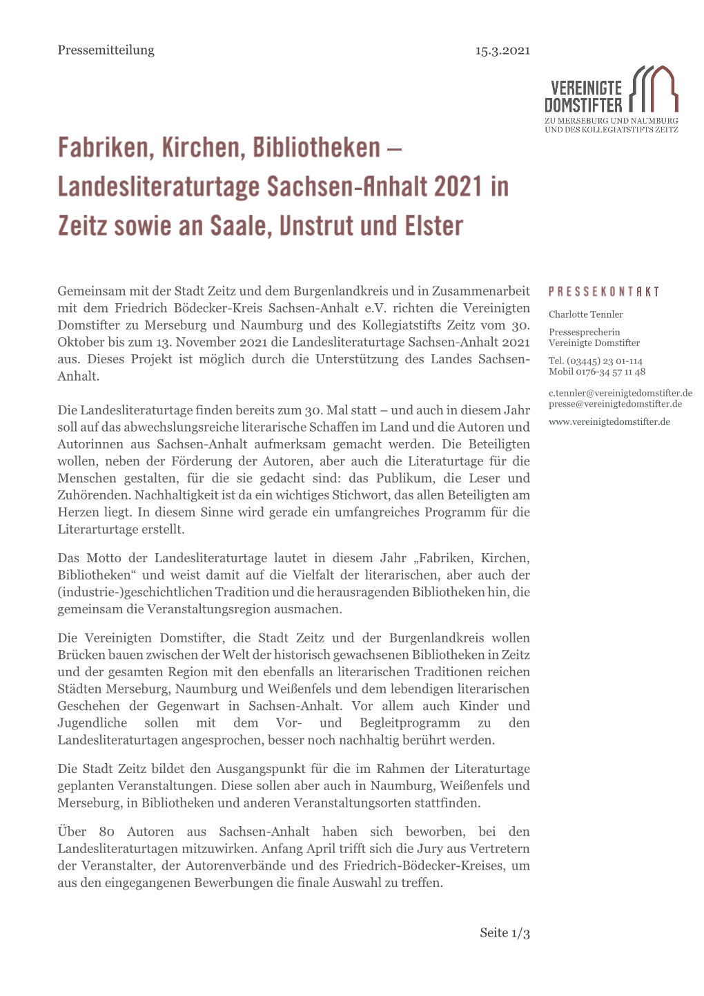 2021 03 15 Landesliteraturtage Sachsen-Anhalt 2021 in Zeitz