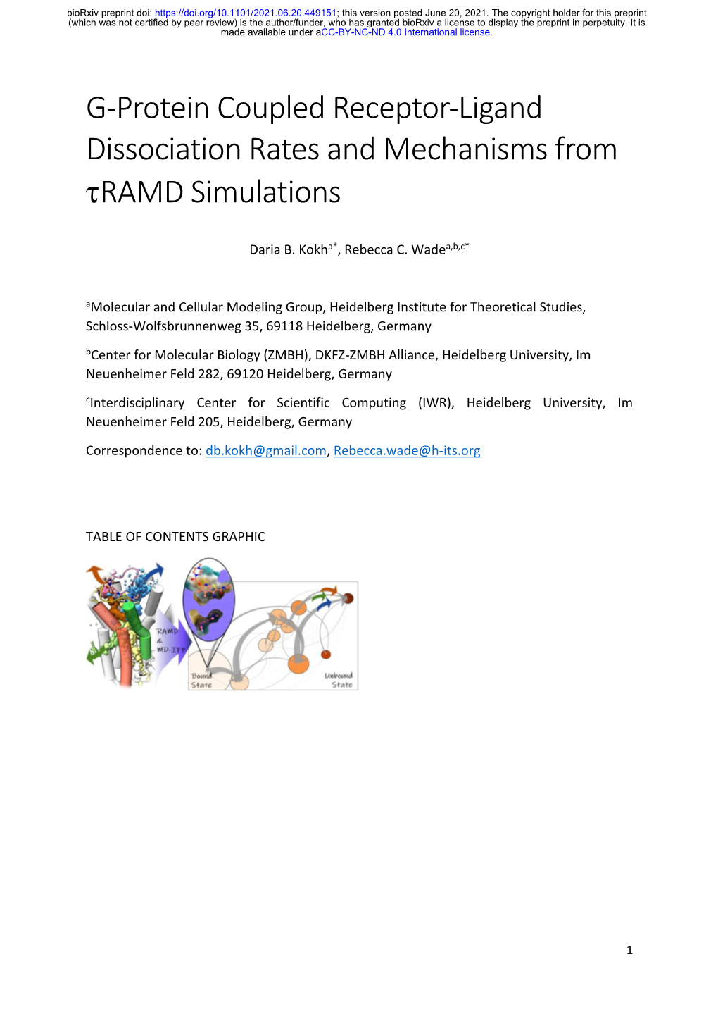 G-Protein Coupled Receptor-Ligand Dissociation Rates and Mechanisms from RAMD Simulations