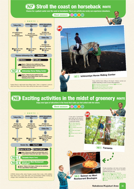 N7 Stroll the Coast on Horseback ROUTE N8 Exciting Activities in The