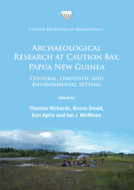Archaeological Research at Caution Bay Papua New Guinea