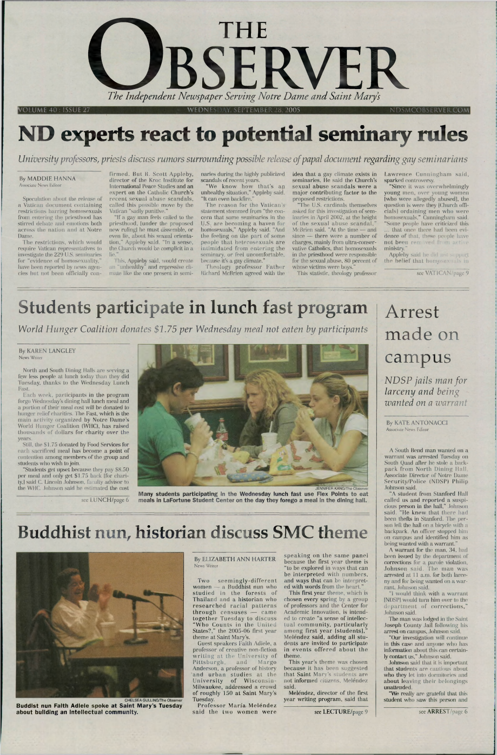 ND Experts React to Potential Seminary Rules