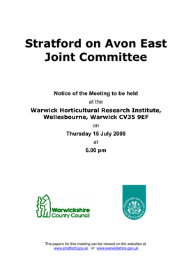 Stratford on Avon East Joint Committee