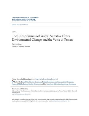 The Consciousness of Water: Narrative Flows, Environmental Change, and the Voices of Yemen