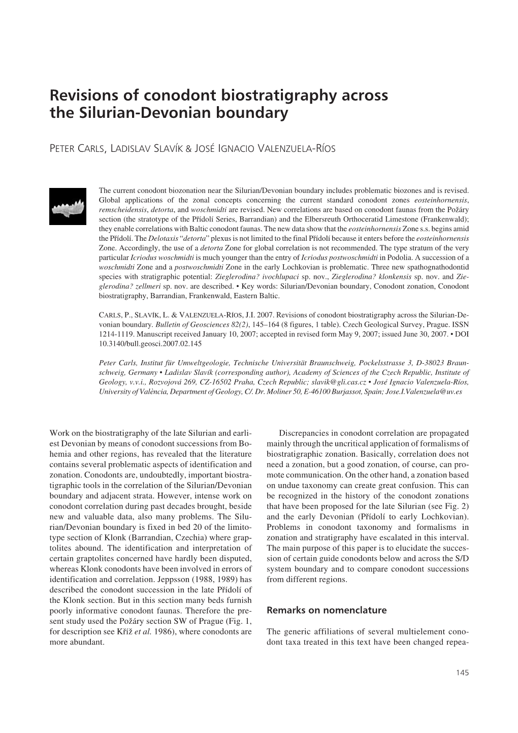 Revisions of Conodont Biostratigraphy Across the Silurian-Devonian Boundary