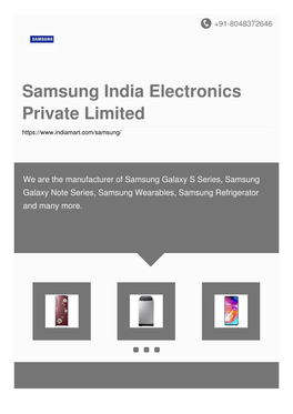 Samsung India Electronics Private Limited