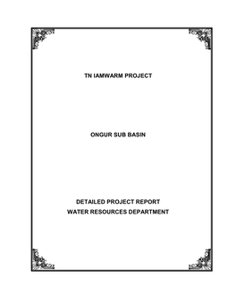 Tn Iamwarm Project Ongur Sub Basin Detailed Project