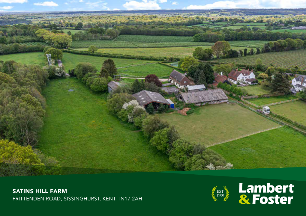 Satins Hill Farm 1900 Frittenden Road, Sissinghurst, Kent Tn17 2Ah