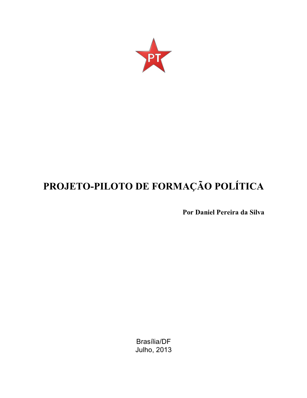 Projeto-Piloto De Formação Política