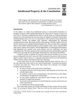 Intellectual Property & the Constitution