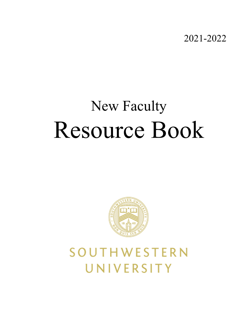 2021-2022 Resource Book