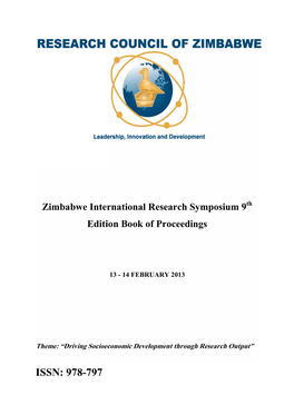 Zimbabwe International Research Symposium 9Th Edition Book of Proceedings