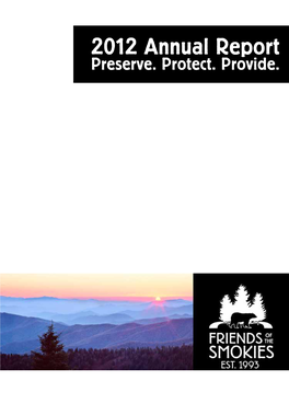 2012 Annual Report Preserve