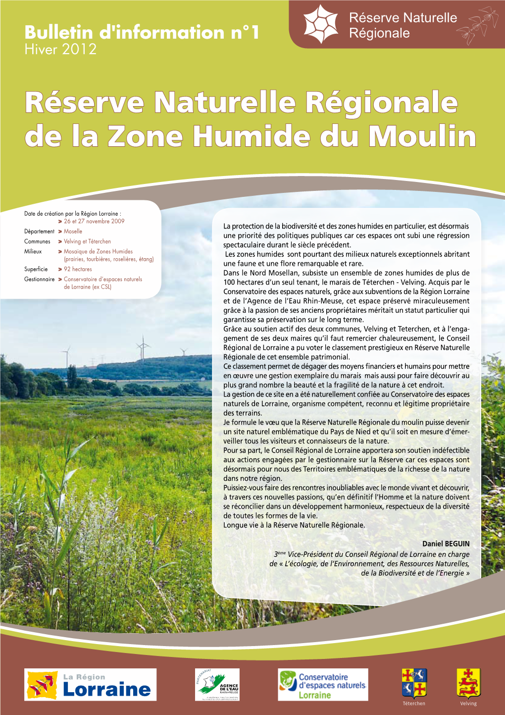 Réserve Naturelle Régionale De La Zone Humide Du Moulin