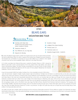 Bears Ears Mountain Bike Tour