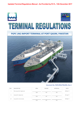 Pgpc Lng Import Terminal at Port Qasim, Pakistan