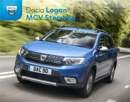 Dacia Logan MCV Stepway Press Kit October 2019