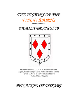 Pitcairn Family History 10 Dysart
