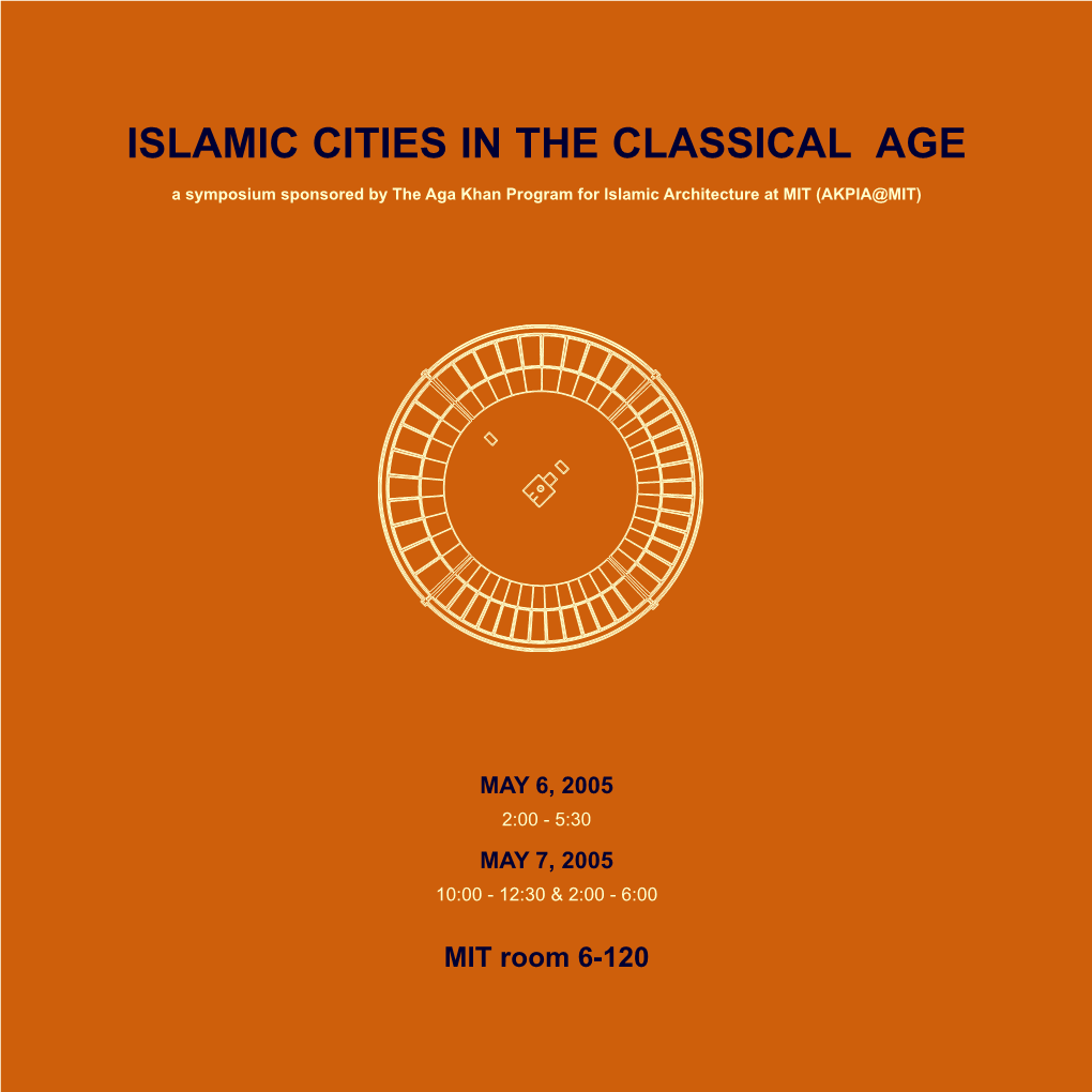 Islamic Cities in the Classical Age