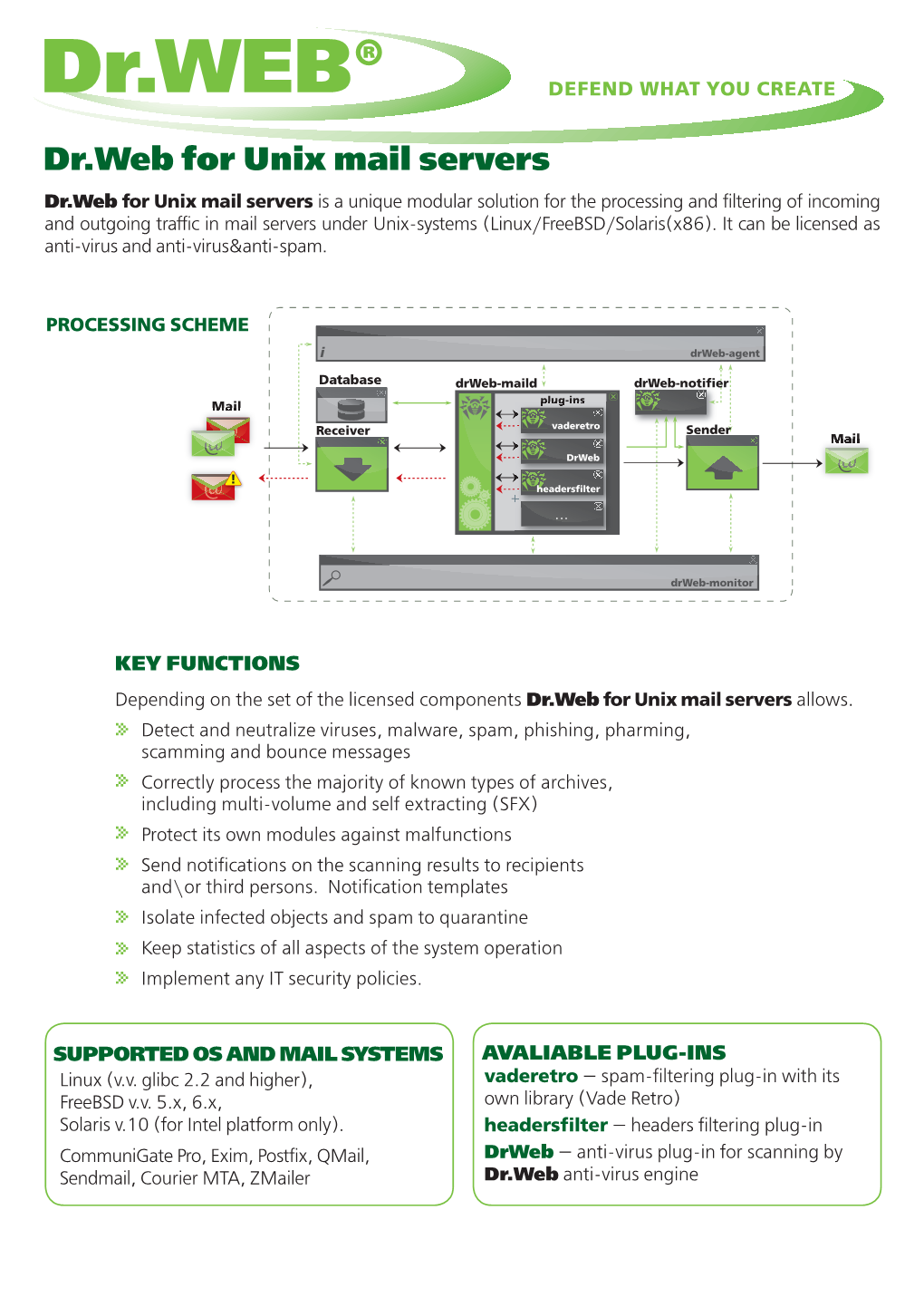 Dr.Web for Unix Mail Servers