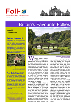 Britain‟S Favourite Follies