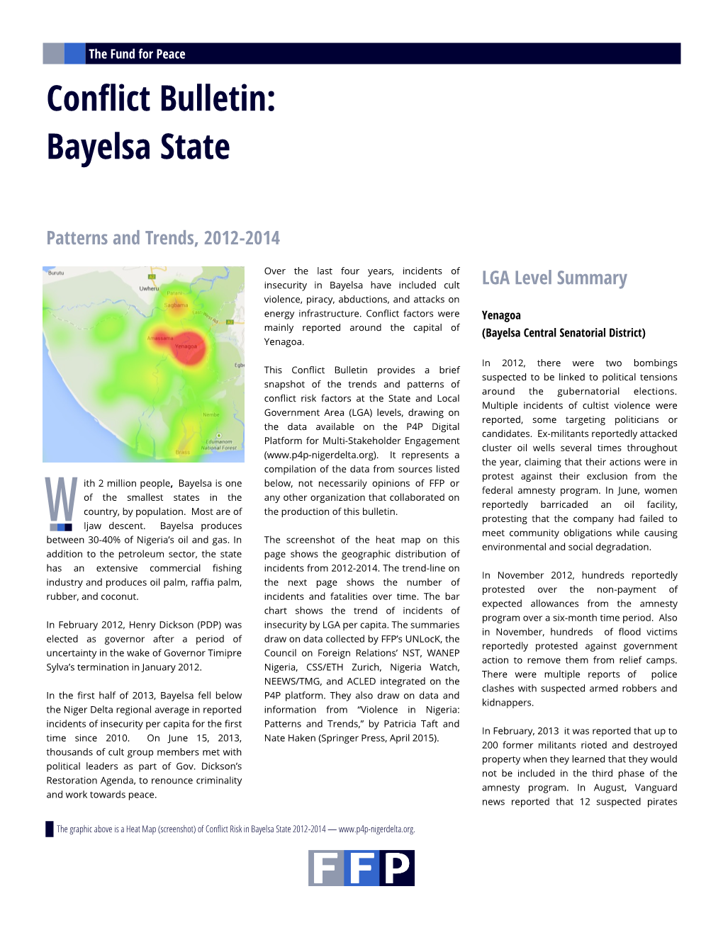 Conflict Bulletin: Bayelsa State