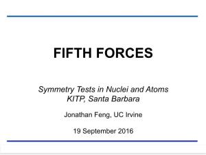 Fifth Forces