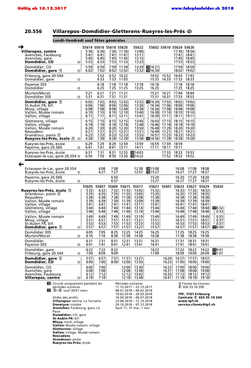 20.556 Villarepos–Domdidier–Gletterens–Rueyres-Les-Prés Û