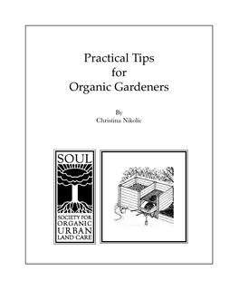 Practical Tips for Organic Gardeners