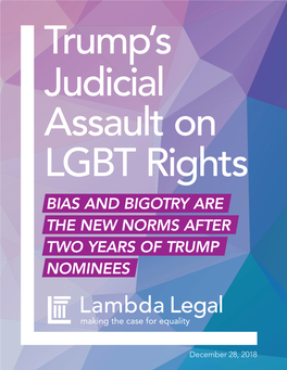 Trump's Judicial Assault on LGBT Rights