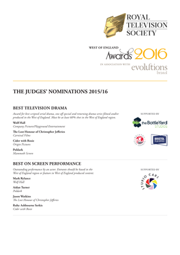 RTS WOE Nominations 2016