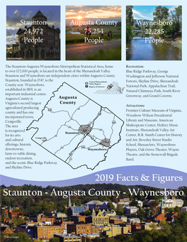 Staunton Augusta County Waynesboro 24,972 75,254 22,285 People People People