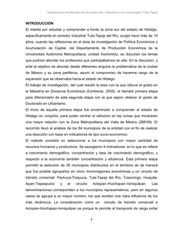 Impacto Regional Del Corredor Industrial Tula-Tepeji Del