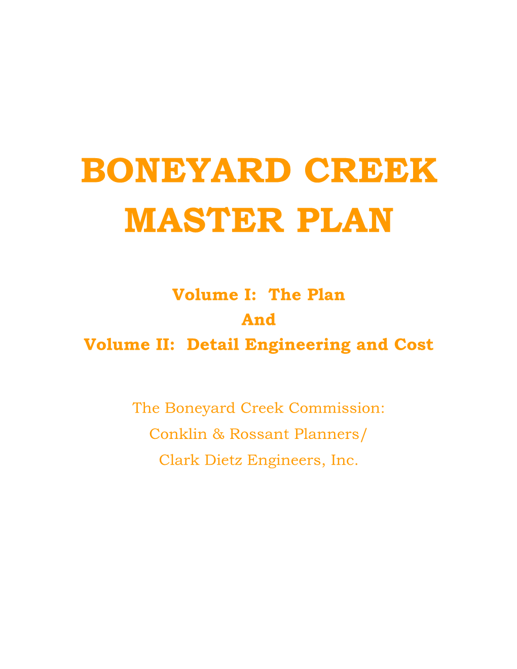 1978 Boneyard Creek Master Plan