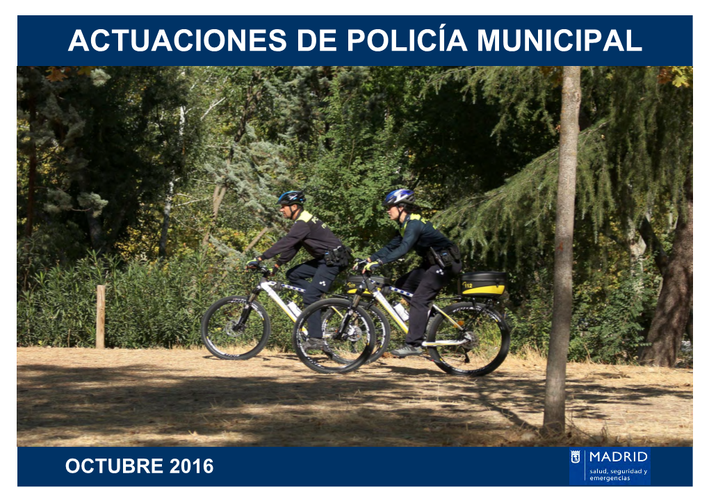 Actuaciones De Policía Municipal