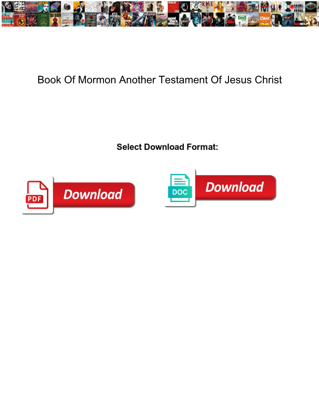 Book of Mormon Another Testament of Jesus Christ